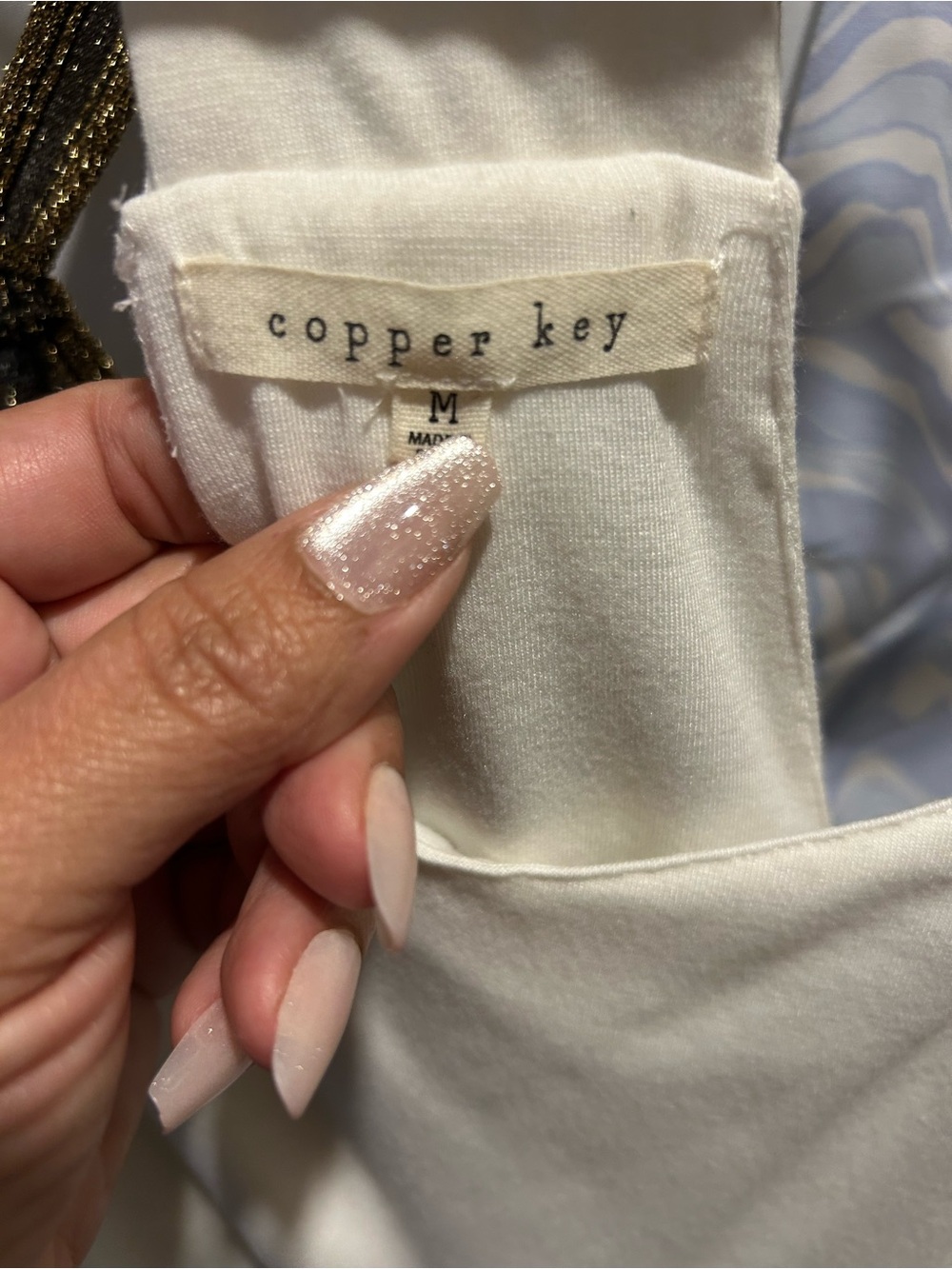 Copper Key Cream Tank Top